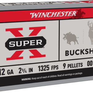 Winchester Ammo XB1200 Super X 12Gauge 2.75" 9Pellets 00Buck Shot 5 Per Box/50 Case