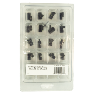 XS Sights R3D Night Sights Set for Glock 42/43/43x/48 Green Bulk 20/ct
