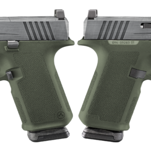 RUGER RXM 9MM PISTOL 4" CRUSHED SILVER BATTLE WORN/GREEN O.R. 2-15RD MAGS - ORION EXCLUSIVE
