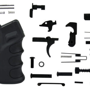 TacFire LPK02USAB Lower Parts Kit AR-15 Black PGAR-B Grip Black