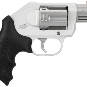 Kimber Mfg, Inc 3400034CA K6XS *CA Compliant Compact 38 Special +P 6 Shot 2" Glass Bead Stainless Steel Barrel, Silver KimPro II Aluminum Frame, Hogue Black Rubber Kimber Grip, Concealed Hammer