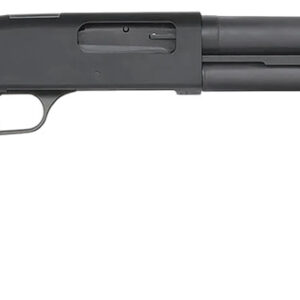 Mossberg 50799 590A1  12 Gauge Pump 3" 6+1 18.50" Black Parkerized Heavy Walled Barrel, M-LOK Forend, Black Parkerized Steel Drilled & Tapped Receiver, Fixed Black Synthetic Stock, Cylinder Bore Choke