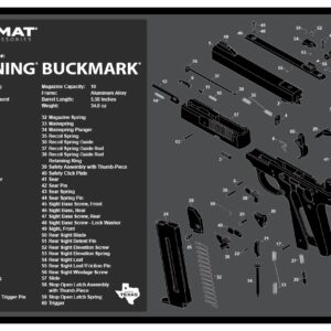 TEKMAT TEK-R17-BROWNING-BM  17X11 BRN BUCKMARK