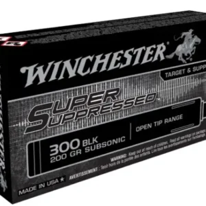 WINCHESTER 300 BLK SUPER SUPPRESSED FMJOT 200 GR SUBSONIC 125RD/BX 6BX/CS