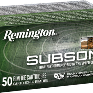 REMINGTON SUBSONIC 22LR 40GR - PLATED LEAD-HP 50RD 100BX/CS