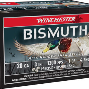 WINCHESTER BISMUTH 20GA 3" - 1OZ #4 15RD 10BX/CS